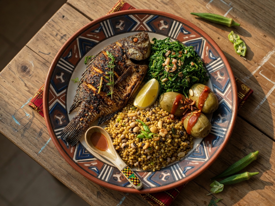 Ghanaian superfood plating